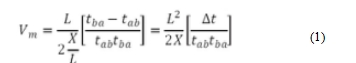 再考慮cos?=X/L，兩式相減化簡可得