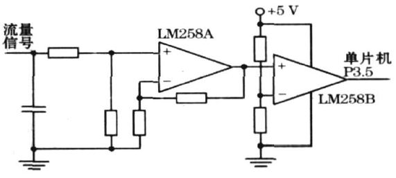 圖2 　流量檢測(cè)電路原理圖